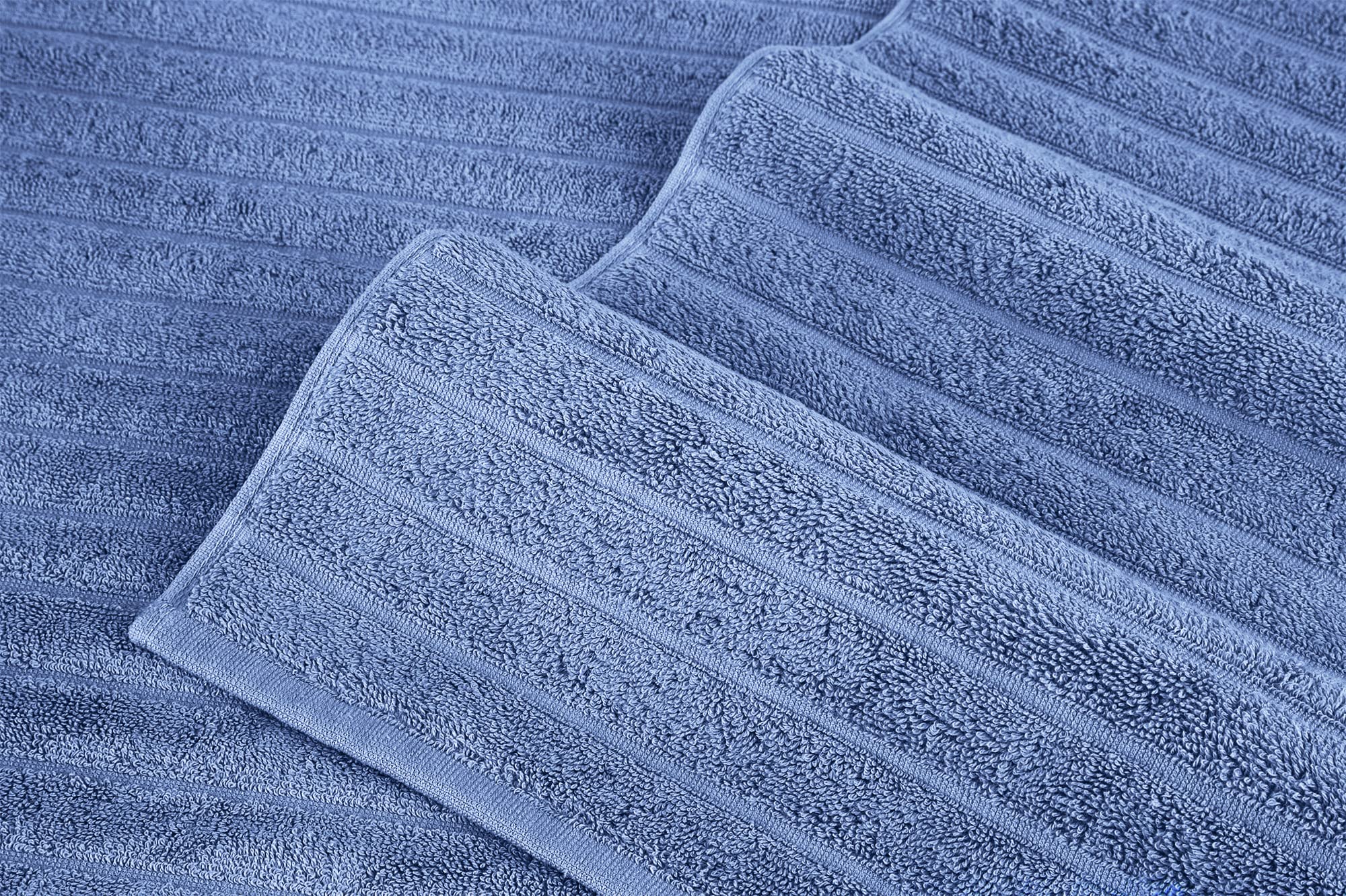 Classic Turkish Towels - Luxury Ribbed Hand Towels, 100% Turkish Cotton, Quick Dry, Soft And Absorbent Bathroom Towels, Brampton